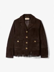 Fringed Suede Jacket - Image 2