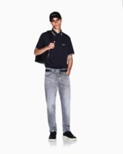 Regular fit cotton jersey polo shirt - Image 4