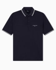 Regular fit cotton jersey polo shirt - Image 3
