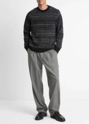 Marled Stripe Merino Wool-Blend Sweater - Image 2